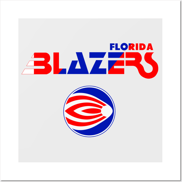 Defunct Florida Blazers WFL Football Wall Art by LocalZonly